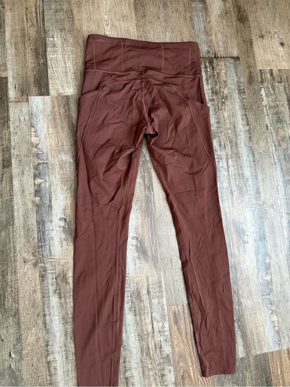 Lululemon Brown HR Leggings with Pockets - Picture 2 of 4